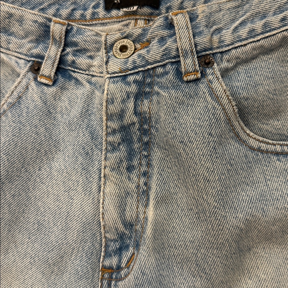 FOR JOSEPH VINTAGE💗 LIGHT WASH STRAIGHT LEG HIGH WAIST WOMENS BLUE JEANS SIZE 30 - Picture 3 of 12